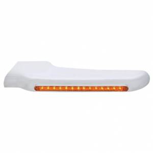 UNITED PACIFIC - 32570 - CUBIERTA DE GUARDABARROS DELANTERO SECUENCIAL DE 14 LED ÁMBAR PARA PETERBILT 388 (2008-2015) Y 389 (2008-2023) - LENTE ÁMBAR - CONDUCTOR