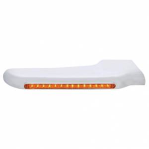 UNITED PACIFIC - 32571 - CUBIERTA DE GUARDABARROS DELANTERO SECUENCIAL DE 14 LED ÁMBAR PARA PETERBILT 388 (2008-2015) Y 389 (2008-2023) - LENTE ÁMBAR - PASAJERO