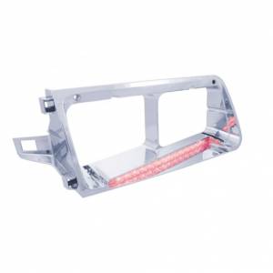 UNITED PACIFIC - UNITED PACIFIC - 32582 - BISEL DE FARO DE 14 LED PARA FREIGHTLINER FLD 1989-2009 - CONDUCTOR - LED ROJO/LENTE TRANSPARENTE - Image 2