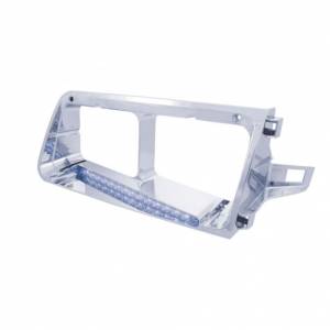 UNITED PACIFIC - UNITED PACIFIC - 32584 - BISEL DE FARO DE 14 LED PARA FREIGHTLINER FLD 1989-2009 - PASAJERO - LED AZUL/LENTE TRANSPARENTE - Image 2
