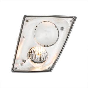 UNITED PACIFIC - 32592 - CONJUNTO DE LUZ ANTINIEBLA CROMADA PARA VOLVO VN/VNL 2003-2017 - CONDUCTOR