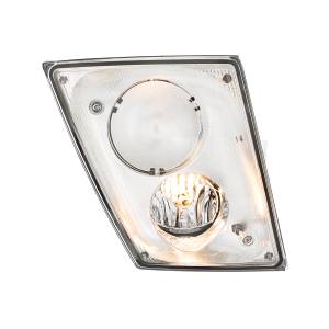 UNITED PACIFIC - 32593 - CONJUNTO DE LUZ ANTINIEBLA CROMADA PARA VOLVO VN/VNL 2003-2017 - PASAJERO