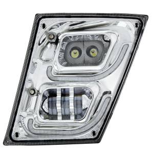 UNITED PACIFIC - UNITED PACIFIC - 32594 - LUZ ANTINIEBLA LED CROMADA DE ALTA POTENCIA CON LED DRL Y LUZ DE POSICIÓN PARA VOLVO VN/VNL 2003-2017 - CONDUCTOR - Image 2