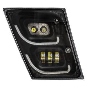 UNITED PACIFIC - UNITED PACIFIC - 32597 - LUZ ANTINIEBLA LED BLACKOUT DE ALTA POTENCIA CON LED DRL Y LUZ DE POSICIÓN PARA VOLVO VN/VNL 2003-2017 - PASAJERO - Image 2