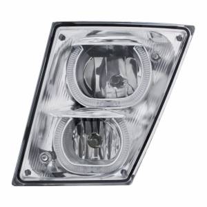 UNITED PACIFIC - UNITED PACIFIC - 32648 - LUZ ANTINIEBLA/CONDUCCIÓN CROMADA CON BARRA DE LUZ LED BLANCA PARA VOLVO VN/VNL 2003-2017 - CONDUCTOR - Image 2
