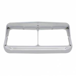 UNITED PACIFIC - UNITED PACIFIC - 32701 - BISEL DE FARO DOBLE RECTANGULAR DE 24 LED CON VISERA Y LUZ GLOLIGHT - LED ÁMBAR/LENTE TRANSPARENTE - Image 2