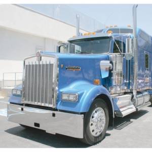 UNITED PACIFIC - UNITED PACIFIC - 32710 - EMBLEMA DE CAPÓ CROMADO CON BARRA DE LUCES GLO 24 LED PARA KENWORTH - LED ÁMBAR/LENTE ÁMBAR - Image 5