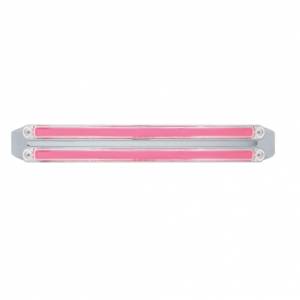 UNITED PACIFIC - 32721 - BARRA DE LUCES GLOLIGHT DUAL DE 24 LED DE DOBLE FUNCIÓN DE 12" CON BISEL - LED ROJO/LENTE TRANSPARENTE
