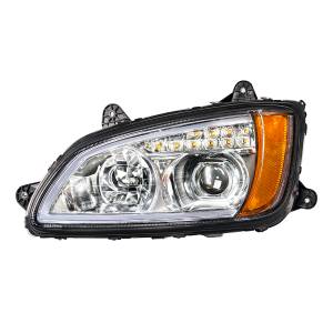 UNITED PACIFIC - UNITED PACIFIC - 32779 - FARO DE PROYECCIÓN CROMADO CON SEÑAL DE GIRO LED Y LUZ DE POSICIÓN PARA KENWORTH T660 2008-2017 - CONDUCTOR - Image 2