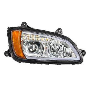 UNITED PACIFIC - UNITED PACIFIC - 32780 - FARO DE PROYECCIÓN CROMADO CON SEÑAL DE GIRO LED Y LUZ DE POSICIÓN PARA KENWORTH T660 2008-2017 - PASAJERO - Image 2