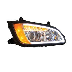 UNITED PACIFIC - UNITED PACIFIC - 32780 - FARO DE PROYECCIÓN CROMADO CON SEÑAL DE GIRO LED Y LUZ DE POSICIÓN PARA KENWORTH T660 2008-2017 - PASAJERO - Image 3