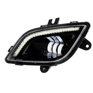 UNITED PACIFIC - 32830 - LUZ ANTINIEBLA NEGRA DE 34 LED CON BARRA DE LUCES LED PARA FREIGHTLINER CASCADIA 2018-2024 - CONDUCTOR