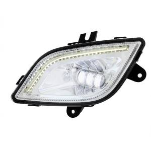 UNITED PACIFIC - 32832 - LUZ ANTINIEBLA CROMADA DE 34 LED CON BARRA DE LUCES LED PARA FREIGHTLINER CASCADIA 2018-2024 - CONDUCTOR