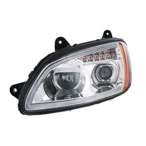 UNITED PACIFIC - UNITED PACIFIC - 32838 - FARO DE PROYECCIÓN LED COMPLETAMENTE CROMADO CON SEÑAL DE GIRO Y BARRA DE LUZ DE POSICIÓN PARA KENWORTH T660 2008-2017 - CONDUCTOR - Image 3