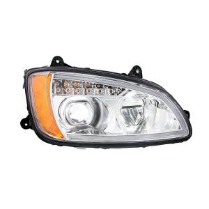 UNITED PACIFIC - UNITED PACIFIC - 32839 - FARO DE PROYECCIÓN LED COMPLETAMENTE CROMADO CON SEÑAL DE GIRO Y BARRA DE LUZ DE POSICIÓN PARA KENWORTH T660 2008-2017 - PASAJERO - Image 2
