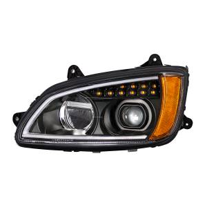 UNITED PACIFIC - UNITED PACIFIC - 32840 - FARO DE PROYECCIÓN LED COMPLETO NEGRO CON SEÑAL DE GIRO Y BARRA DE LUZ DE POSICIÓN PARA KENWORTH T660 2008-2017 - CONDUCTOR - Image 2
