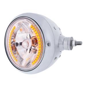 UNITED PACIFIC - UNITED PACIFIC - 32843 - GUÍA CROMADA CONJUNTO DE FARO ESTILO 682-C CON LENTE DE CRISTAL Y LUZ DE POSICIÓN DE 34 LED - DERECHO (MONTAJE HORIZONTAL) - Image 3