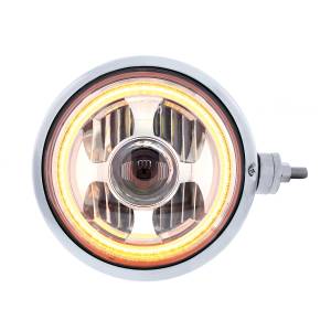 UNITED PACIFIC - 32845 - GUÍA SS CONJUNTO DE FARO FARO ESTILO 682-C CON FARO LED Y LUZ DE POSICIÓN DE DOBLE COLOR - DERECHO (MONTAJE HORIZONTAL)