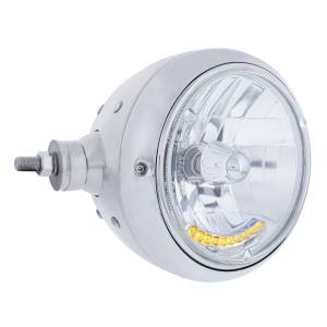 UNITED PACIFIC - UNITED PACIFIC - 32850 - GUÍA CROMADA CONJUNTO DE FARO ESTILO 682-C CON LENTE DE CRISTAL Y LUZ DE POSICIÓN DE 10 LED - L/H (MONTAJE HORIZONTAL) - Image 3