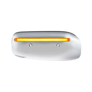 UNITED PACIFIC - 32852 - CUBIERTA DE LA CARCASA DEL FARO TRASERO GLOLIGHT DE 24 LED PARA PETERBILT 389 (CONDUCTOR) 2008-2023 - LED/LENTE ÁMBAR