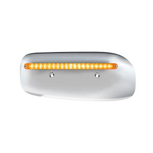 UNITED PACIFIC - UNITED PACIFIC - 32856 - CUBIERTA DE LA CARCASA DEL FARO TRASERO DE 19 LED PARA PETERBILT 389 (CONDUCTOR) 2008-2023 - LED/LENTE ÁMBAR - Image 1