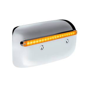 UNITED PACIFIC - UNITED PACIFIC - 32856 - CUBIERTA DE LA CARCASA DEL FARO TRASERO DE 19 LED PARA PETERBILT 389 (CONDUCTOR) 2008-2023 - LED/LENTE ÁMBAR - Image 3