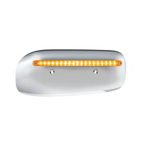 UNITED PACIFIC - UNITED PACIFIC - 32857 - CUBIERTA DE LA CARCASA DEL FARO TRASERO DE 19 LED PARA PETERBILT 389 (PASAJERO) 2008-2023 - LED ÁMBAR/LENTE - Image 1