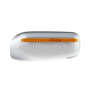 UNITED PACIFIC - UNITED PACIFIC - 32857 - CUBIERTA DE LA CARCASA DEL FARO TRASERO DE 19 LED PARA PETERBILT 389 (PASAJERO) 2008-2023 - LED ÁMBAR/LENTE - Image 2