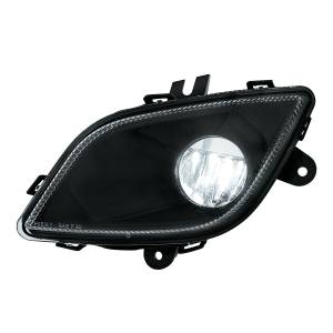 UNITED PACIFIC - 32902 - LUZ ANTINIEBLA LED ÚNICA NEGRA PARA FREIGHTLINER CASCADIA 2018-2024 - CONDUCTOR - SERIE DE COMPETENCIA