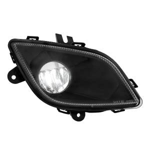 UNITED PACIFIC - 32903 - LUZ ANTINIEBLA LED ÚNICA NEGRA PARA FREIGHTLINER CASCADIA 2018-2024 - PASAJERO - SERIE DE COMPETENCIA