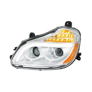 UNITED PACIFIC - 32904 - FARO DE PROYECCIÓN CROMADO DE 8 LED PARA EL CONDUCTOR KENWORTH T680 2013-2021
