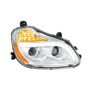 UNITED PACIFIC - 32905 - FARO DE PROYECCIÓN CROMADO DE 8 LED PARA KENWORTH T680-PASSENGER 2013-2021
