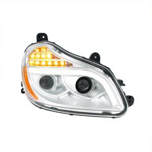 UNITED PACIFIC - UNITED PACIFIC - 32905 - FARO DE PROYECCIÓN CROMADO DE 8 LED PARA KENWORTH T680-PASSENGER 2013-2021 - Image 3