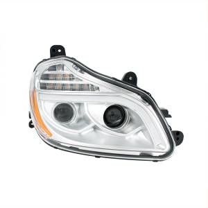 UNITED PACIFIC - UNITED PACIFIC - 32905 - FARO DE PROYECCIÓN CROMADO DE 8 LED PARA KENWORTH T680-PASSENGER 2013-2021 - Image 4