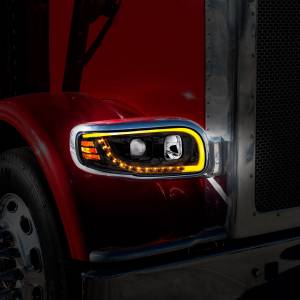 UNITED PACIFIC - UNITED PACIFIC - 32919 - FARO DE PROYECCIÓN BLACKOUT CON SEÑAL DE GIRO LED Y BARRA DE LUZ PARA PETERBILT 389 PASAJEROS 2008-2024 - Image 10