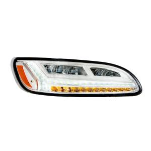 UNITED PACIFIC - 32929 - FARO CROMADO DE 6 LED PARA PETERBILT 386 (2006-2016) Y 387 (2000-2011)- PASAJERO