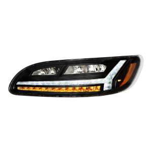 UNITED PACIFIC - 32930 - FARO BLACKOUT 6 LED PARA PETERBILT 386 (2006-2016) Y 387 (2000-2011)- CONDUCTOR