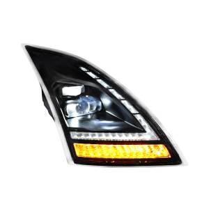 UNITED PACIFIC - 32943 - FARO COMPLETAMENTE LED APAGADO CON SEÑAL DE GIRO LED Y DRL PARA VOLVO VNL-PASSENGER 2018-2024