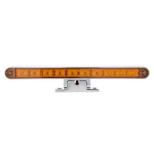UNITED PACIFIC - UNITED PACIFIC - 33015 - BARRA DE LUCES CROMADA DE 10 LED CON BASE GIRATORIA DE 180 GRADOS - LED ÁMBAR DE DOBLE FUNCIÓN/LENTE ÁMBAR - Image 2