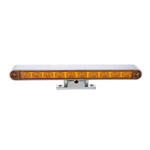 UNITED PACIFIC - UNITED PACIFIC - 33015 - BARRA DE LUCES CROMADA DE 10 LED CON BASE GIRATORIA DE 180 GRADOS - LED ÁMBAR DE DOBLE FUNCIÓN/LENTE ÁMBAR - Image 4