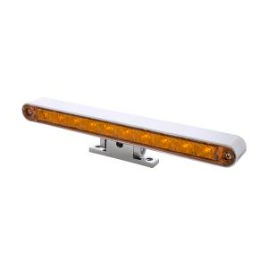 UNITED PACIFIC - UNITED PACIFIC - 33015 - BARRA DE LUCES CROMADA DE 10 LED CON BASE GIRATORIA DE 180 GRADOS - LED ÁMBAR DE DOBLE FUNCIÓN/LENTE ÁMBAR - Image 5