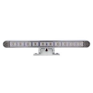 UNITED PACIFIC - UNITED PACIFIC - 33016 - BARRA DE LUCES CROMADA DE 10 LED CON BASE GIRATORIA DE 180 GRADOS - LED ÁMBAR DE DOBLE FUNCIÓN/LENTE TRANSPARENTE - Image 2