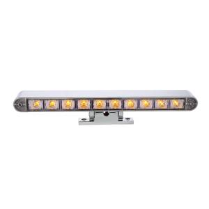 UNITED PACIFIC - UNITED PACIFIC - 33016 - BARRA DE LUCES CROMADA DE 10 LED CON BASE GIRATORIA DE 180 GRADOS - LED ÁMBAR DE DOBLE FUNCIÓN/LENTE TRANSPARENTE - Image 3