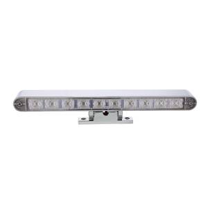 UNITED PACIFIC - UNITED PACIFIC - 33016 - BARRA DE LUCES CROMADA DE 10 LED CON BASE GIRATORIA DE 180 GRADOS - LED ÁMBAR DE DOBLE FUNCIÓN/LENTE TRANSPARENTE - Image 4
