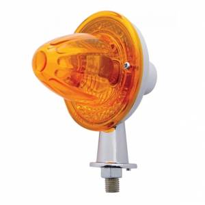 UNITED PACIFIC - 33413 - LUZ HONDA DE SANDÍA DE CRISTAL CON BRAZO DE 1-1/8" CON DOBLE CONTACTO - LENTE ÁMBAR