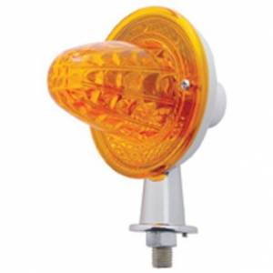 UNITED PACIFIC - 33425 - LUZ HONDA DE CRISTAL CON BRAZO DE 1-1/8" CON CONTACTO ÚNICO - LENTE ÁMBAR