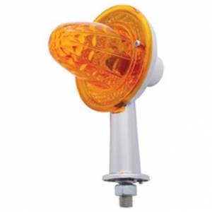 UNITED PACIFIC - 33431 - LUZ HONDA DE CRISTAL CON BRAZO DE 2-1/8" CON CONTACTO ÚNICO - LENTE ÁMBAR
