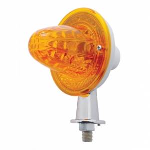 UNITED PACIFIC - 33437 - LUZ HONDA DE CRISTAL CON BRAZO DE 1-1/8" CON DOBLE CONTACTO - LENTE ÁMBAR