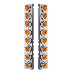 UNITED PACIFIC - UNITED PACIFIC - 33602 - SOPORTE DEL FILTRO DE AIRE DELANTERO SS CON LUCES REFLECTORAS Y VISORES DE 16X 9 LED DE 2" PARA PETERBILT -LED ÁMBAR Y LENTES - Image 2