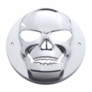 UNITED PACIFIC - 34016 - BISEL DE CALAVERA DE PLÁSTICO CROMADO PARA OJAL DE LUZ DE 2-1/2"
